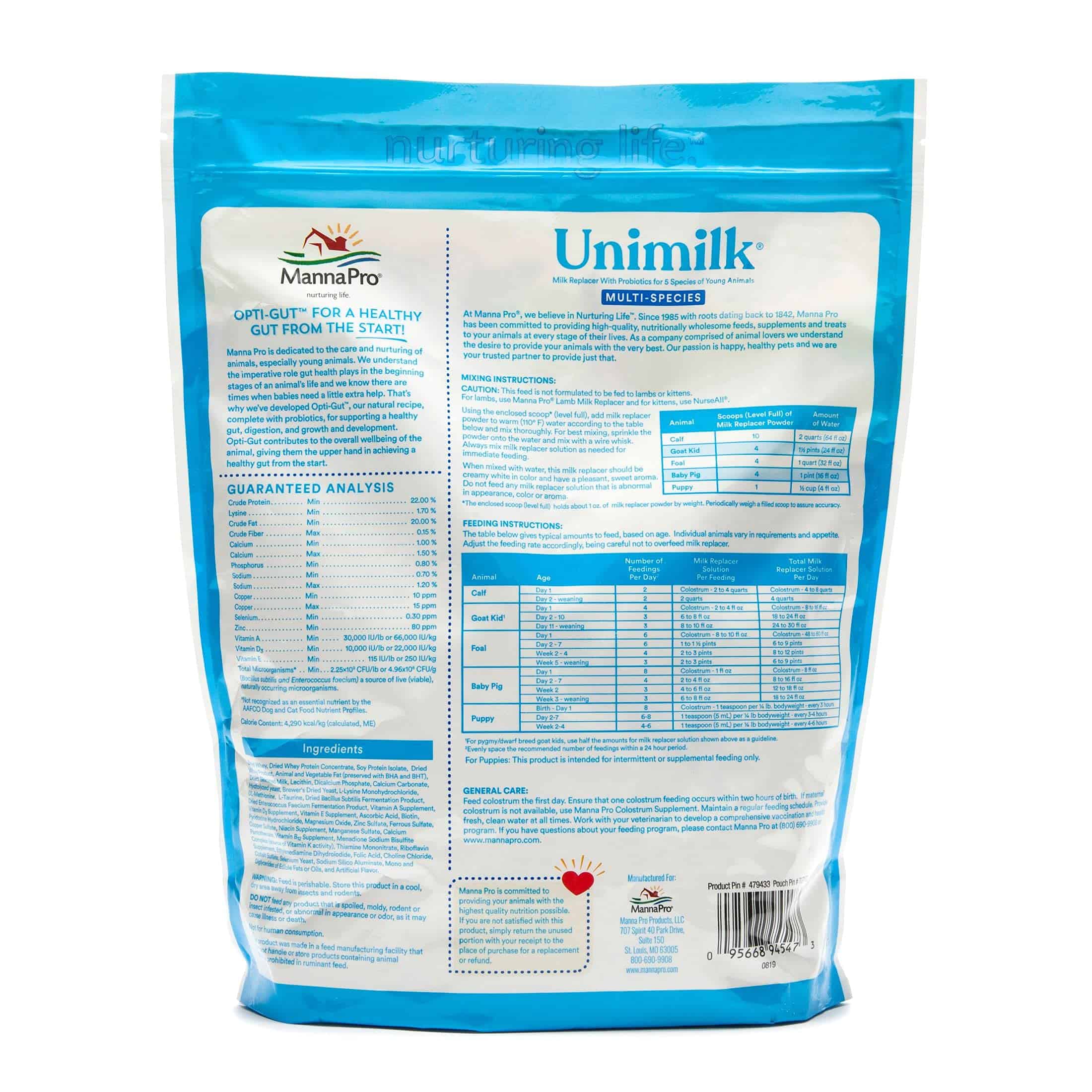 Manna Pro Unimilk 22-15 Sustituto de Leche, 3.5 lb - Imagen 8