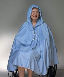 Poncho de Ducha para Silla de Ruedas con Capucha