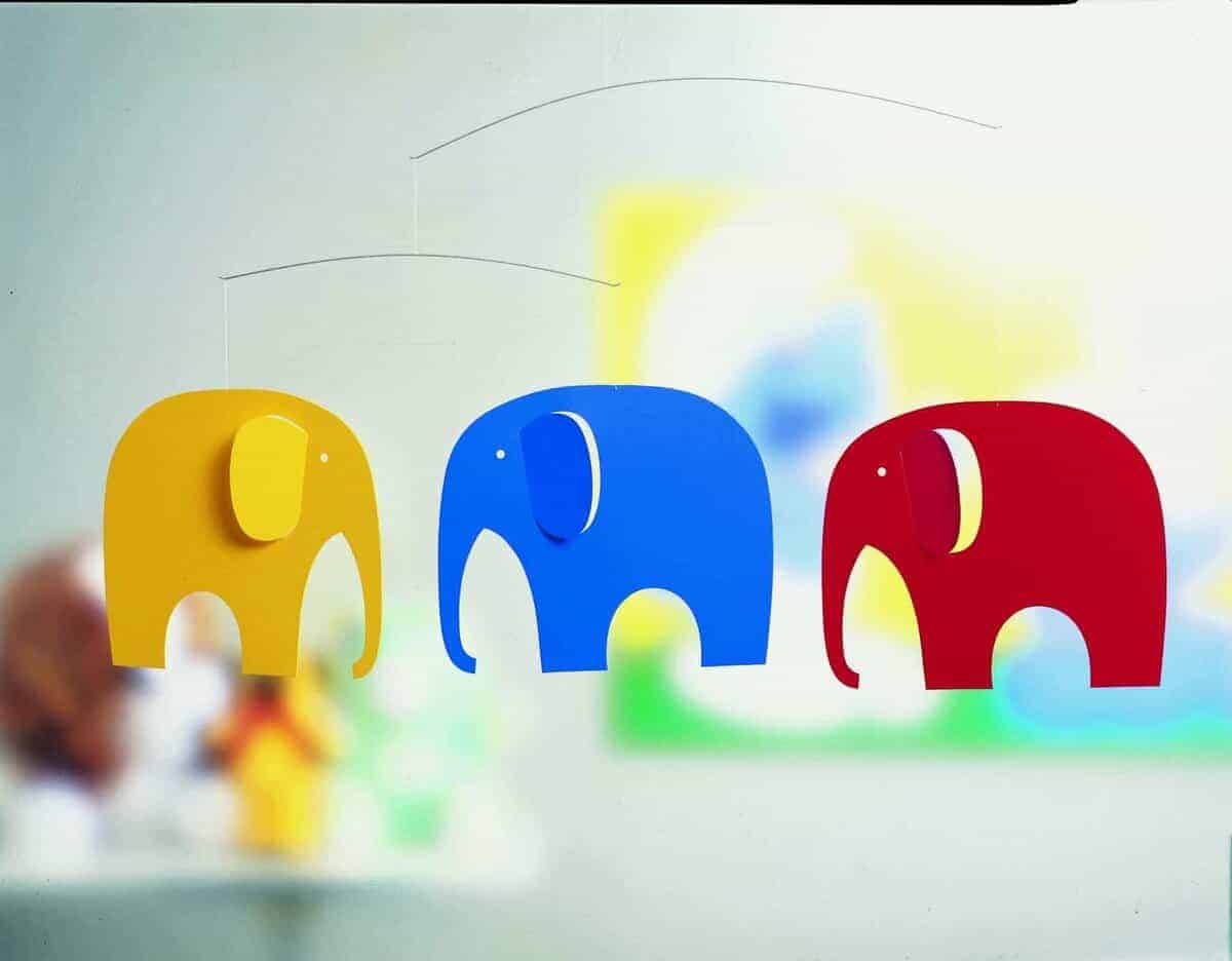 Móvil para la Guardería Flensted Mobiles Elephant Party - - Imagen 3