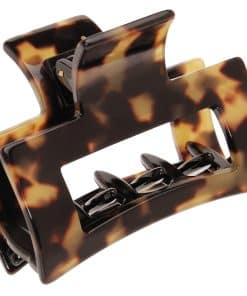 Pinza de pelo de lujo de Francia con recorte rectangular -