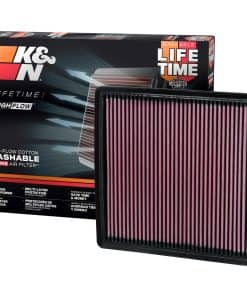 Filtro de aire de motor de por vida de alto flujo K&N: