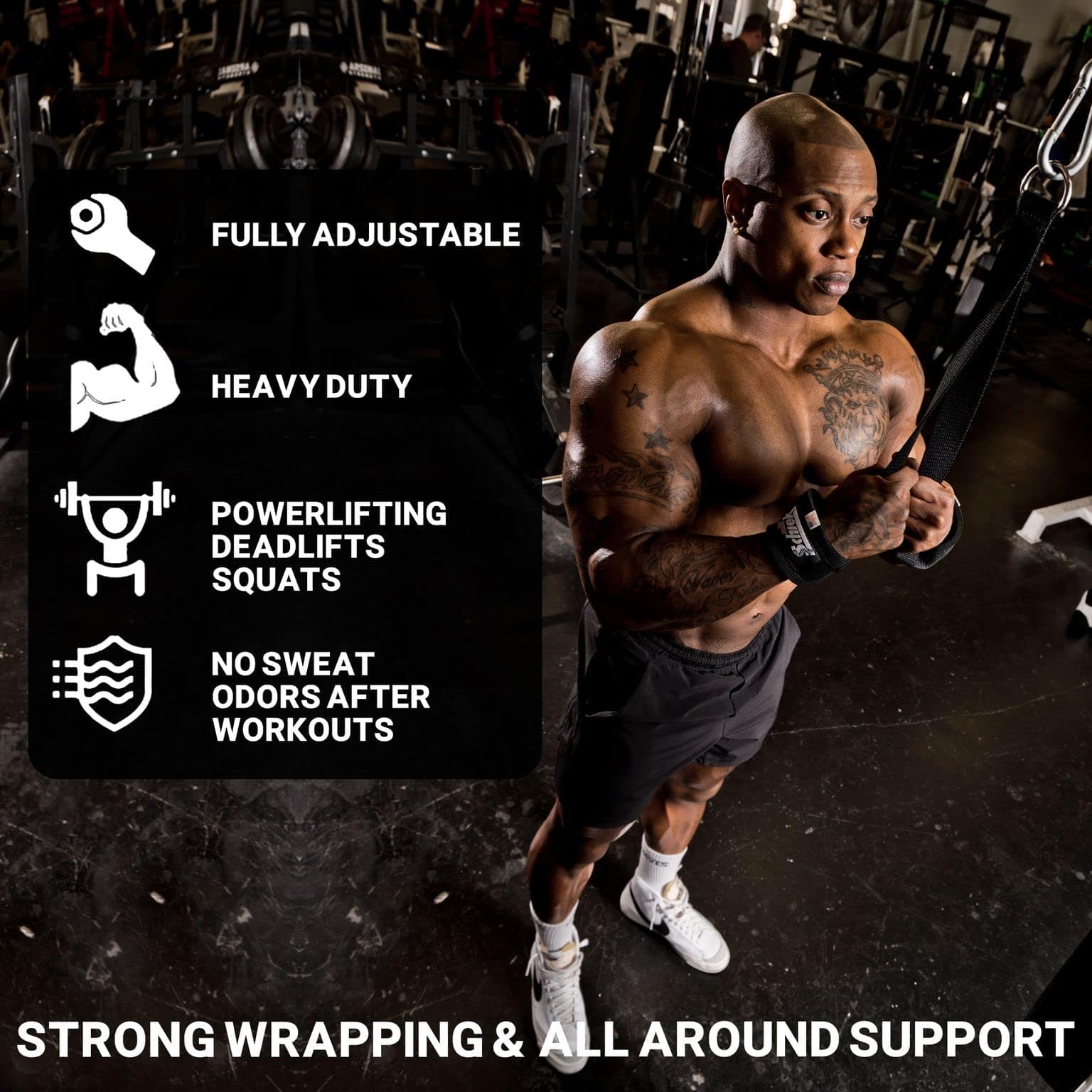 Schiek Ab Strap for Cable Machines - Tiras de abdominales - Imagen 5