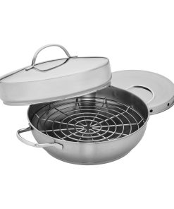 Set ahumador de acero inoxidable Demeyere Resto de 4 piezas