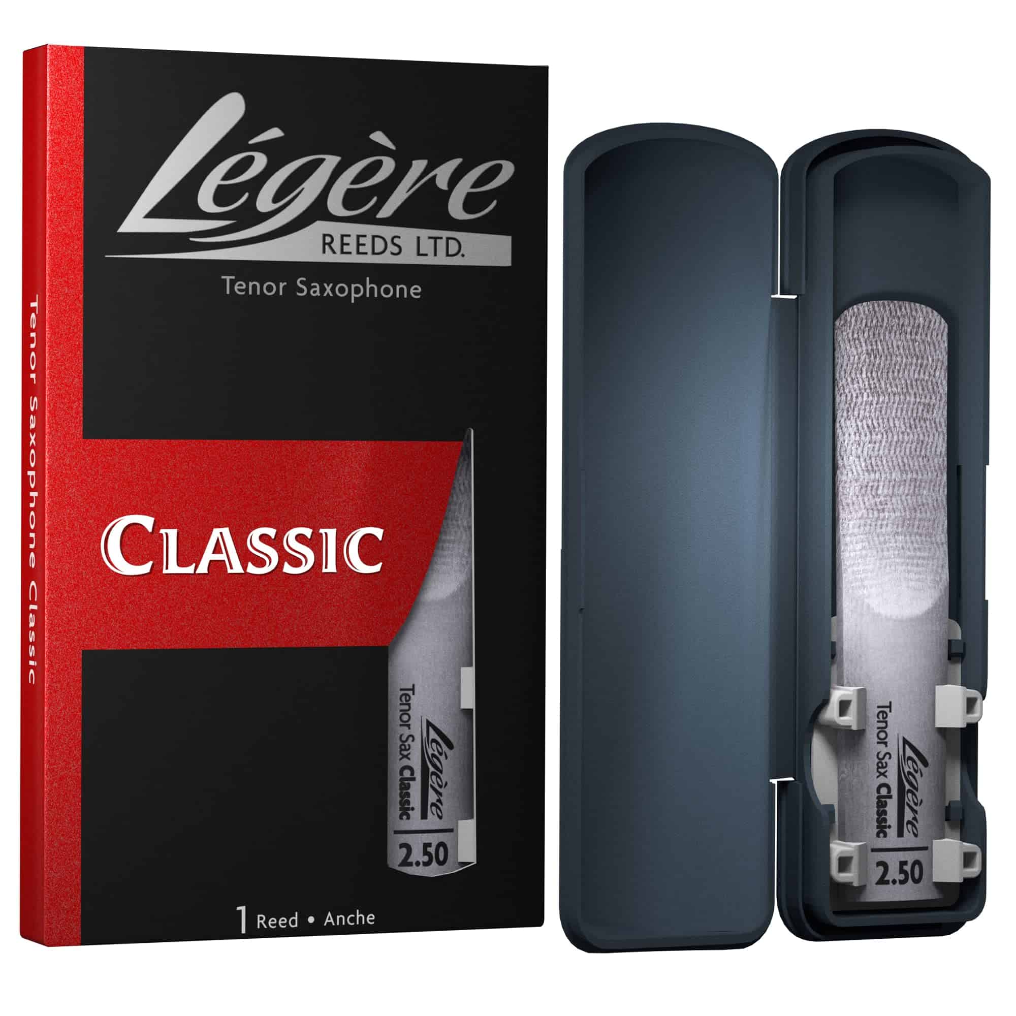 Légère Reeds - Caña de saxofón tenor, Clásica, Fuerza 2.50