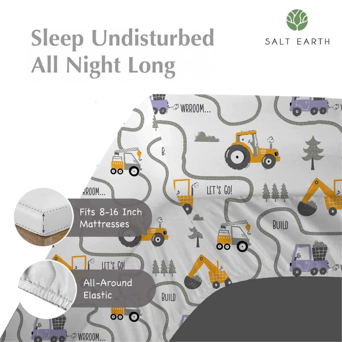 Sábana de Cama para Niños 100% Algodón 210TC, Juego de - Imagen 6