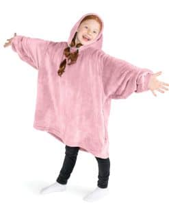 Manta portátil de microplush Bare Home - Manta con capucha