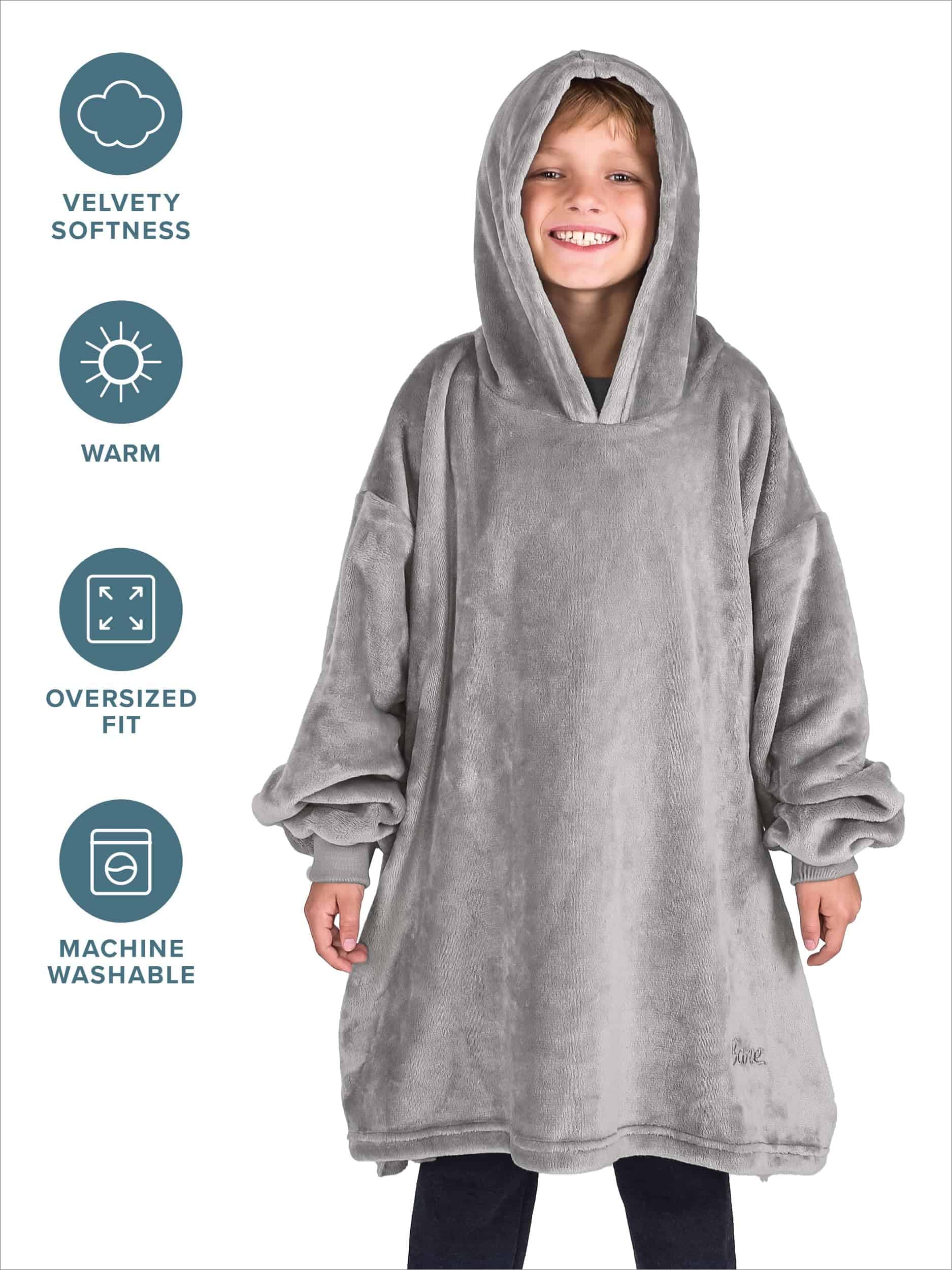 Manta Con Capucha Oversized Microplush Fleece de Bare Home - Imagen 4