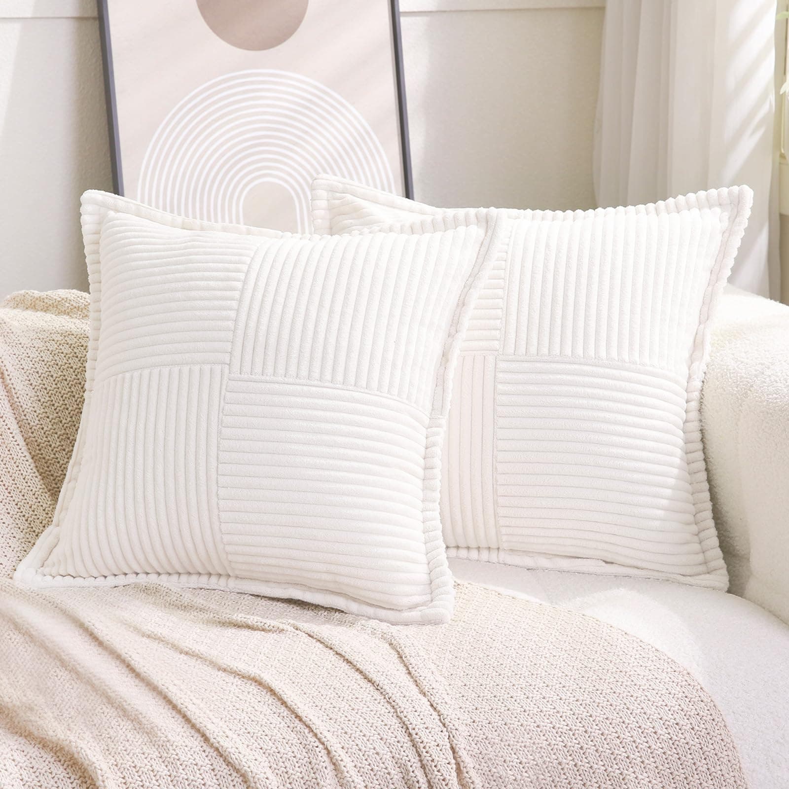 Funda de Cojín de Terciopelo Puncuntex Set de 2 Decorativa - Imagen 3