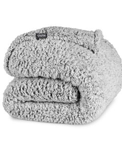 Manta de piel sintética Bare Home - Manta -Gris en Puntas