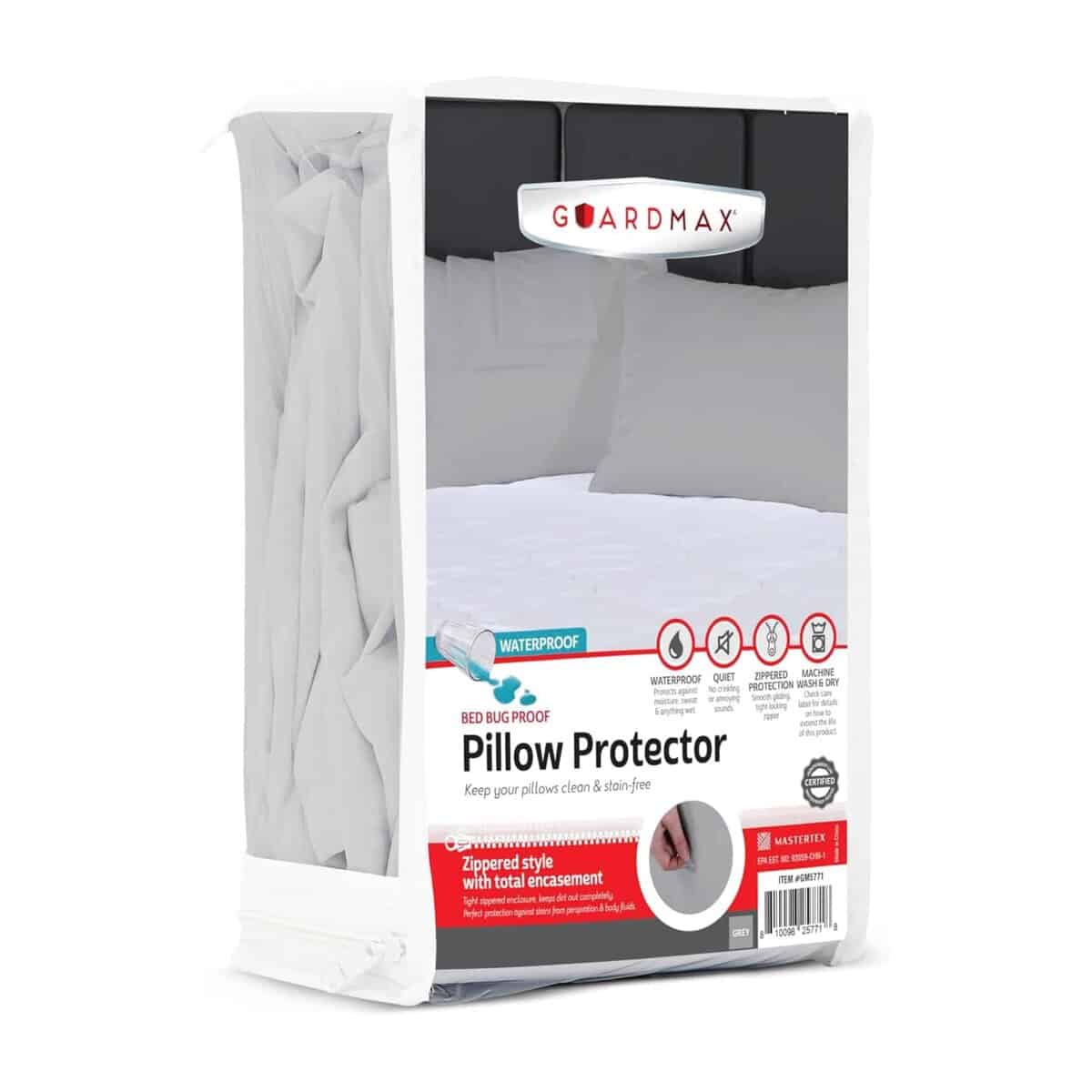 Protector Impermeable para Almohadas Guardmax Gris Tamaño