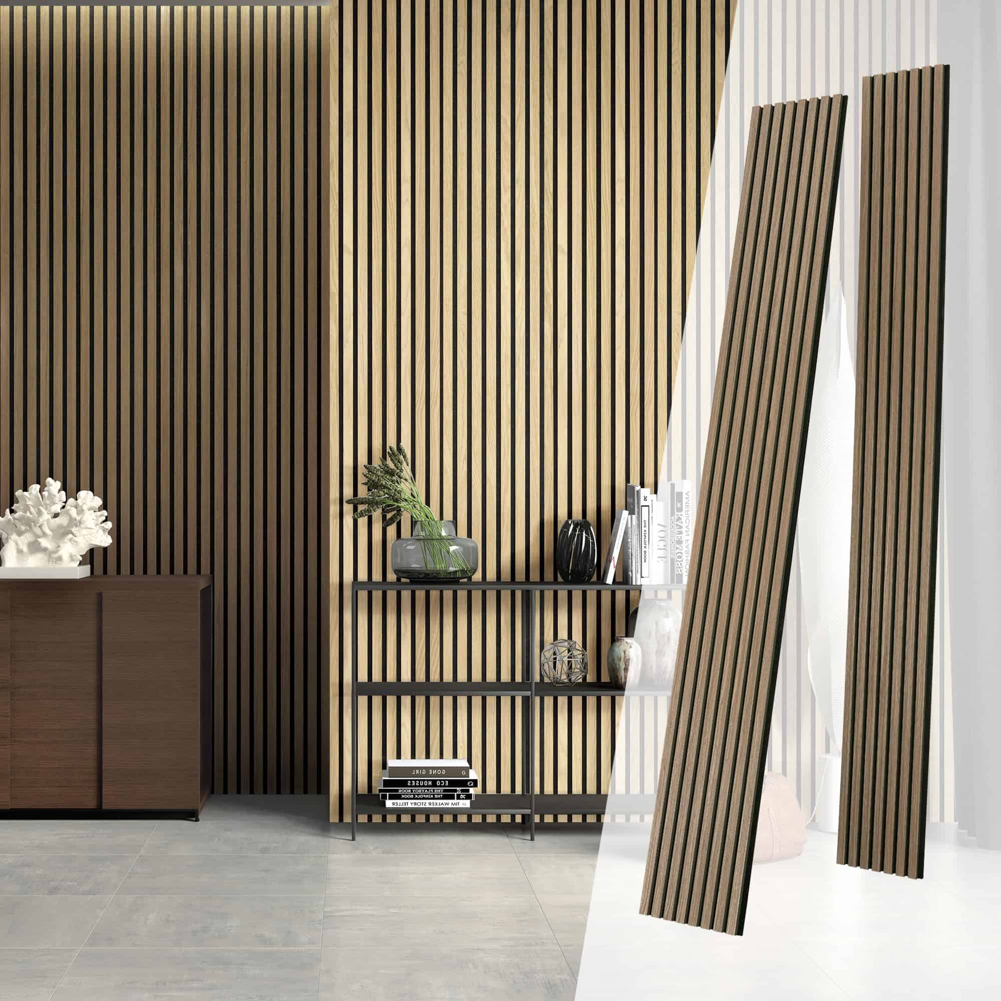 Paneles Acústicos de Madera para Decoración de Paredes