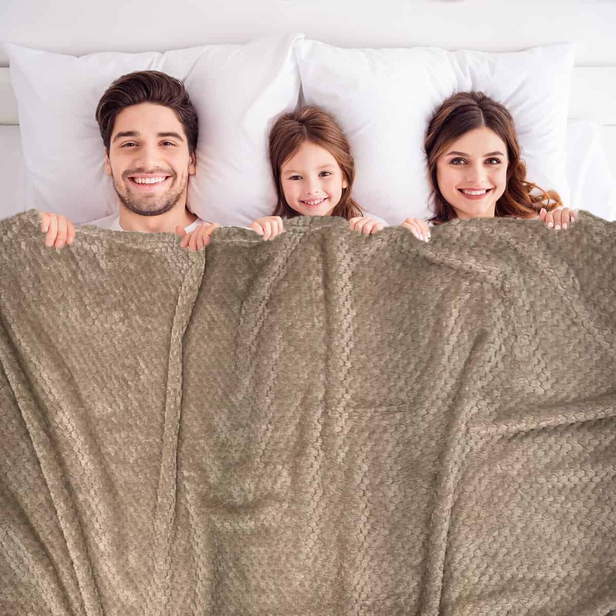 Conjunto de 4 Mantas de Felpa Flannel para Cama Sofá 3D con - Imagen 5