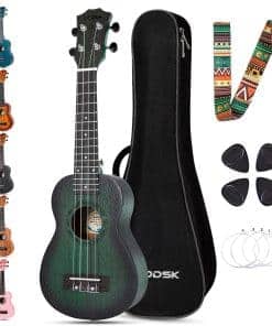Ukulele Verde Concierto AODSK para Principiantes 23
