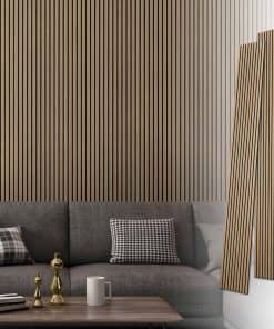 Paneles Acústicos de Pared de Madera -Nogal