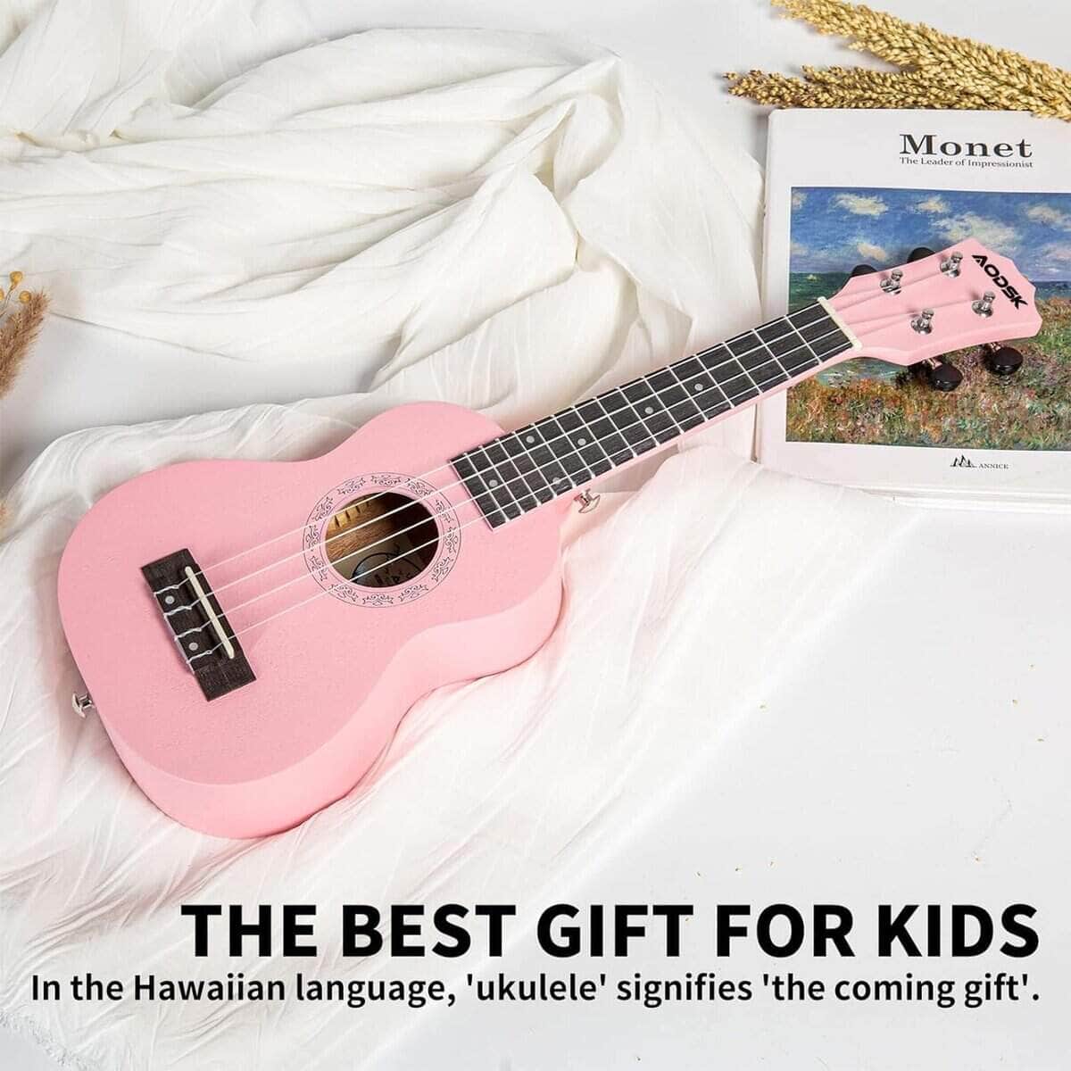 Ukulele Rosa AODSK Concert para Principiantes de 23 - Imagen 3