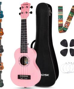 Ukulele Rosa AODSK Concert para Principiantes de 23