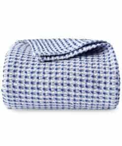 Manta de Algodón con Diseño de Tela de Gofre EGOHOME, Suave