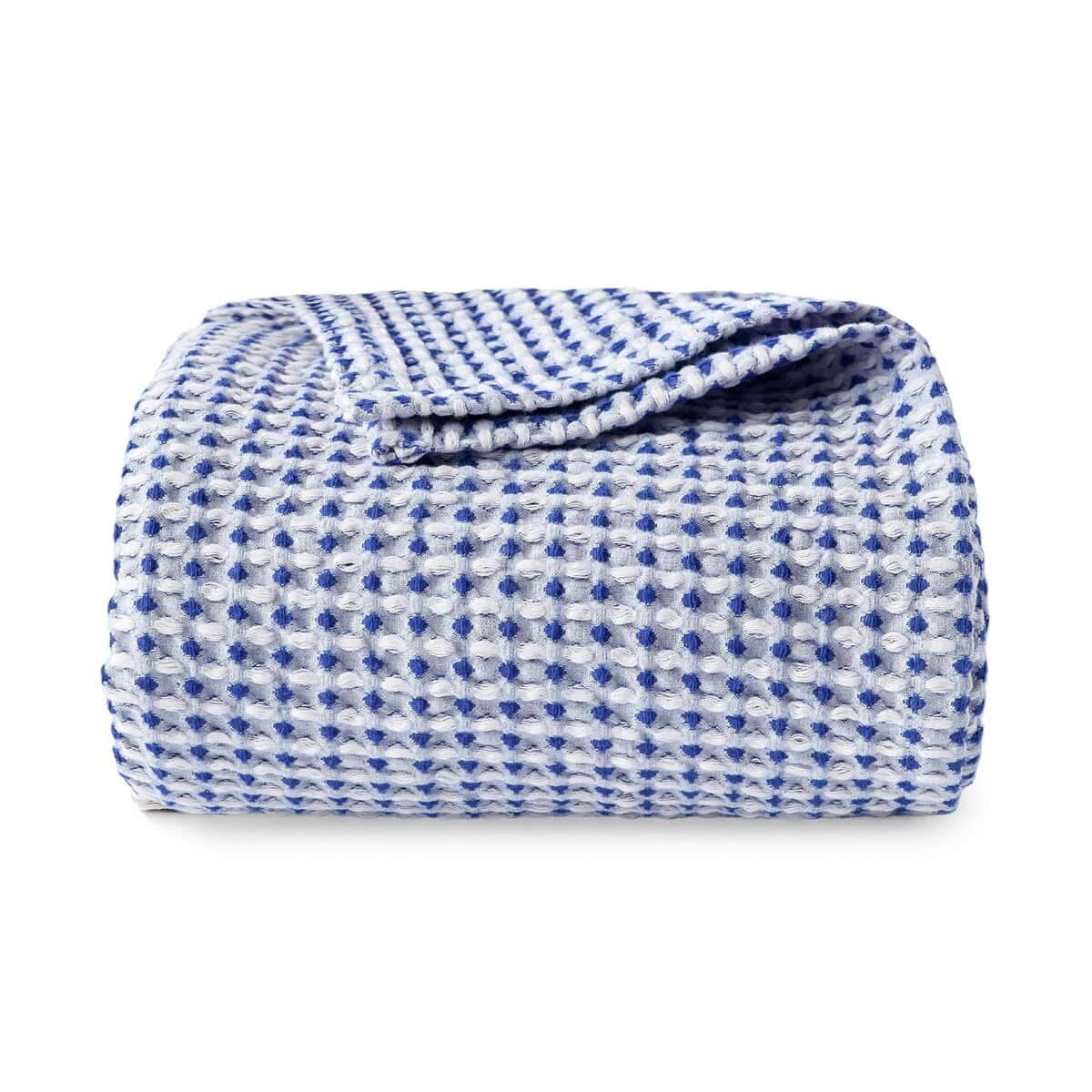 Manta de Algodón con Diseño de Tela de Gofre EGOHOME, Suave