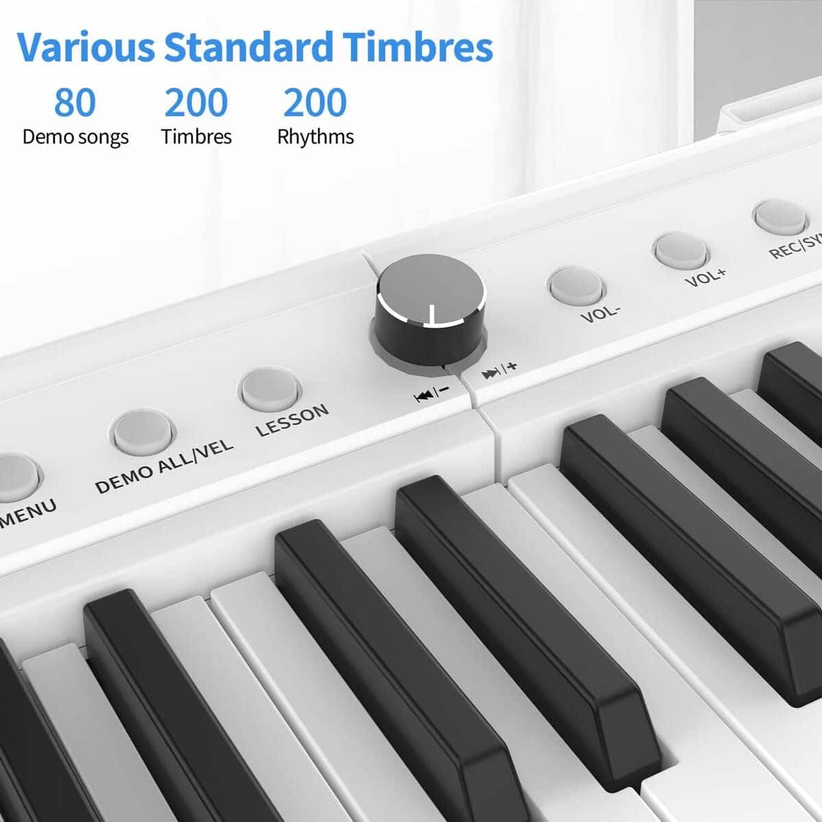 Teclado de Piano de 88 Teclas, Piano Digital Eléctrico con - Imagen 7