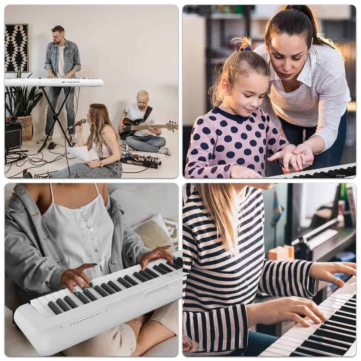 Teclado de Piano de 88 Teclas, Piano Digital Eléctrico con - Imagen 8