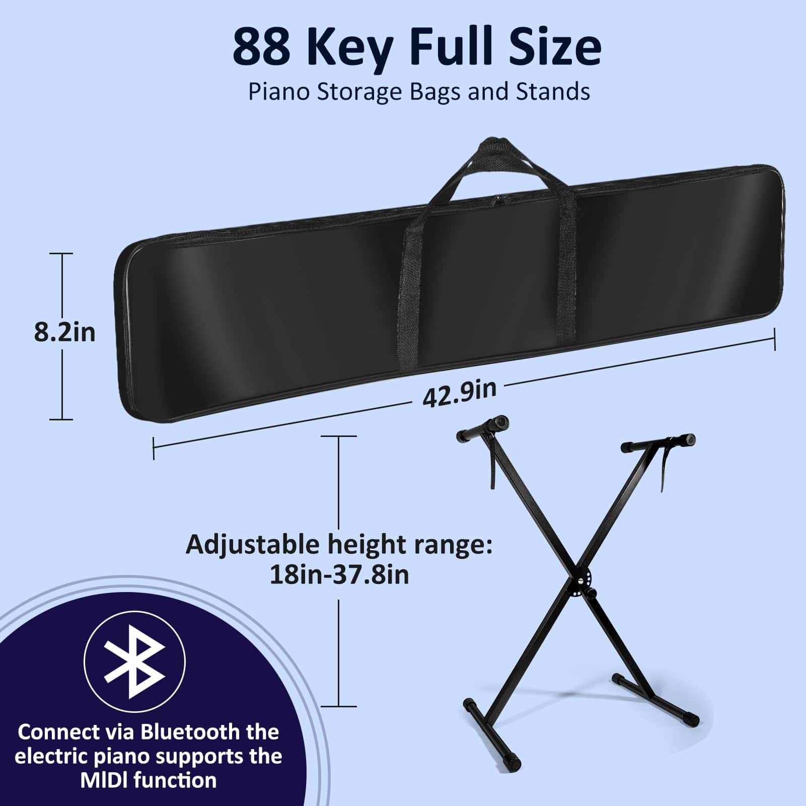 Piano Digital de 88 Teclas para -Negro - Imagen 6