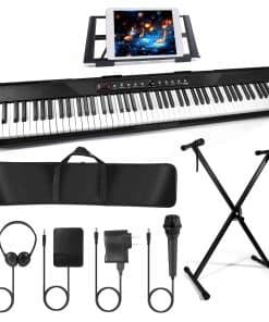 Piano Digital de 88 Teclas para -Negro