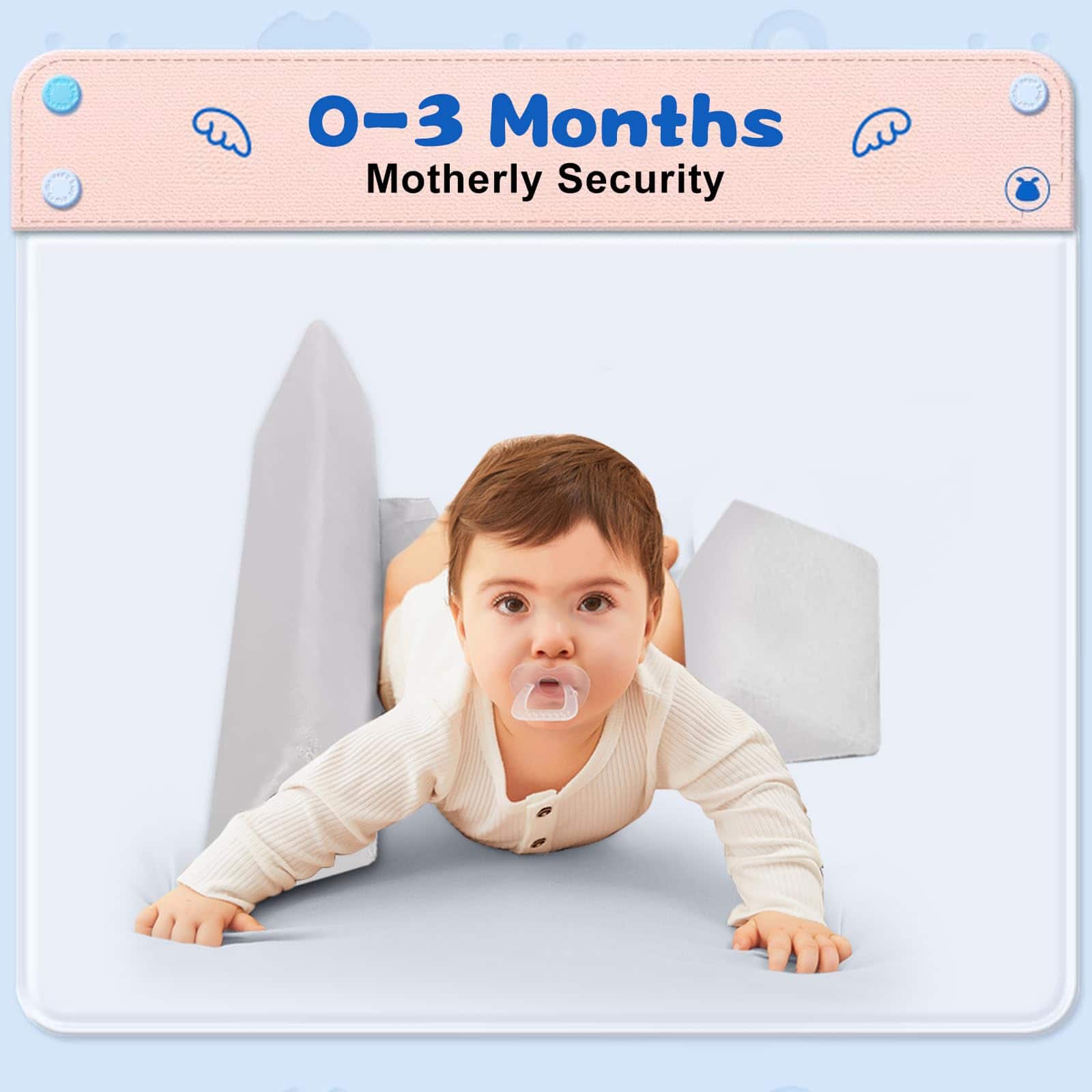 Almohada Transpirable Wudmew, Juego de -Rosa - Imagen 4