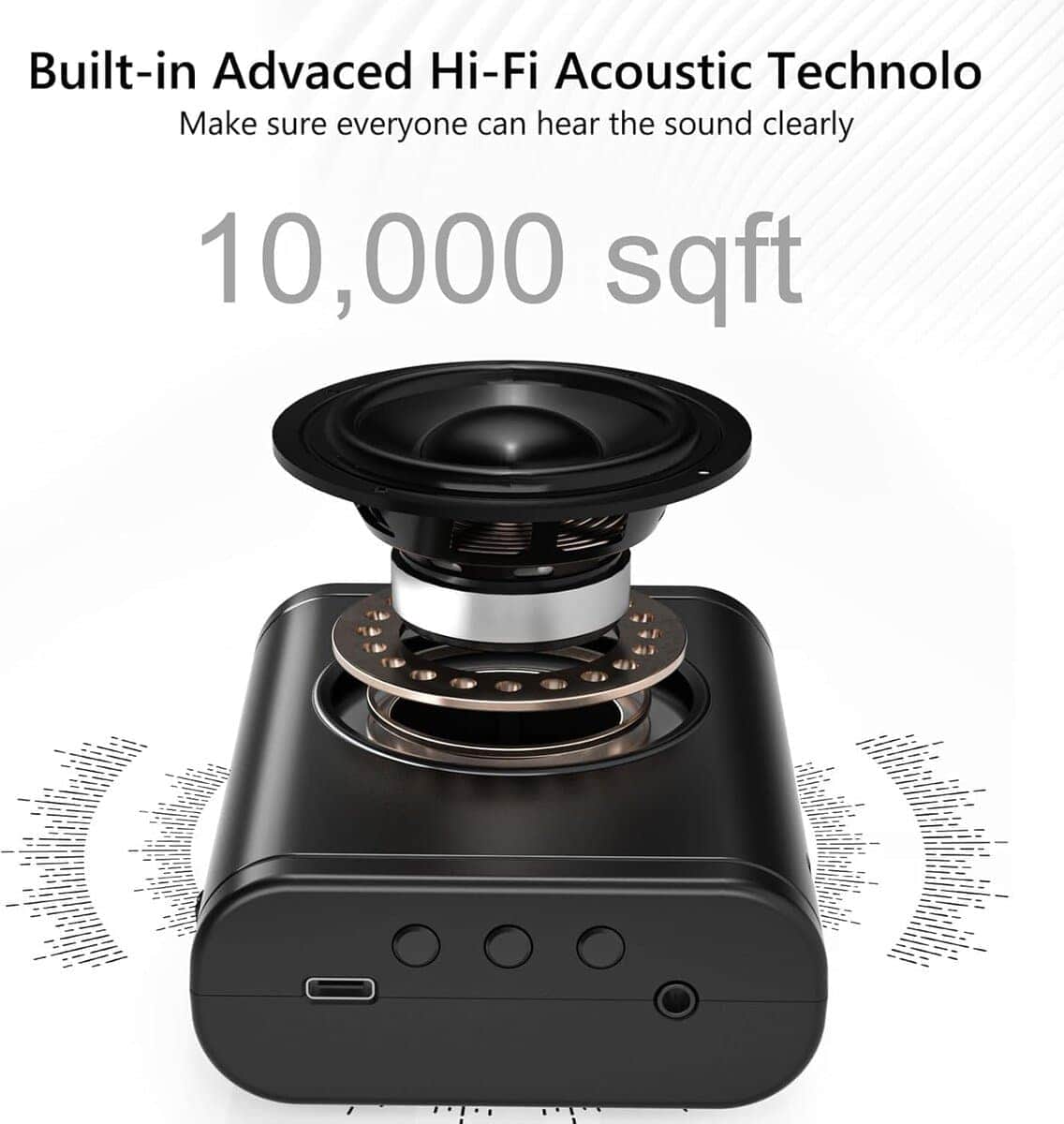 Amplificador de Voz Inalámbrico con -Negro - Imagen 5