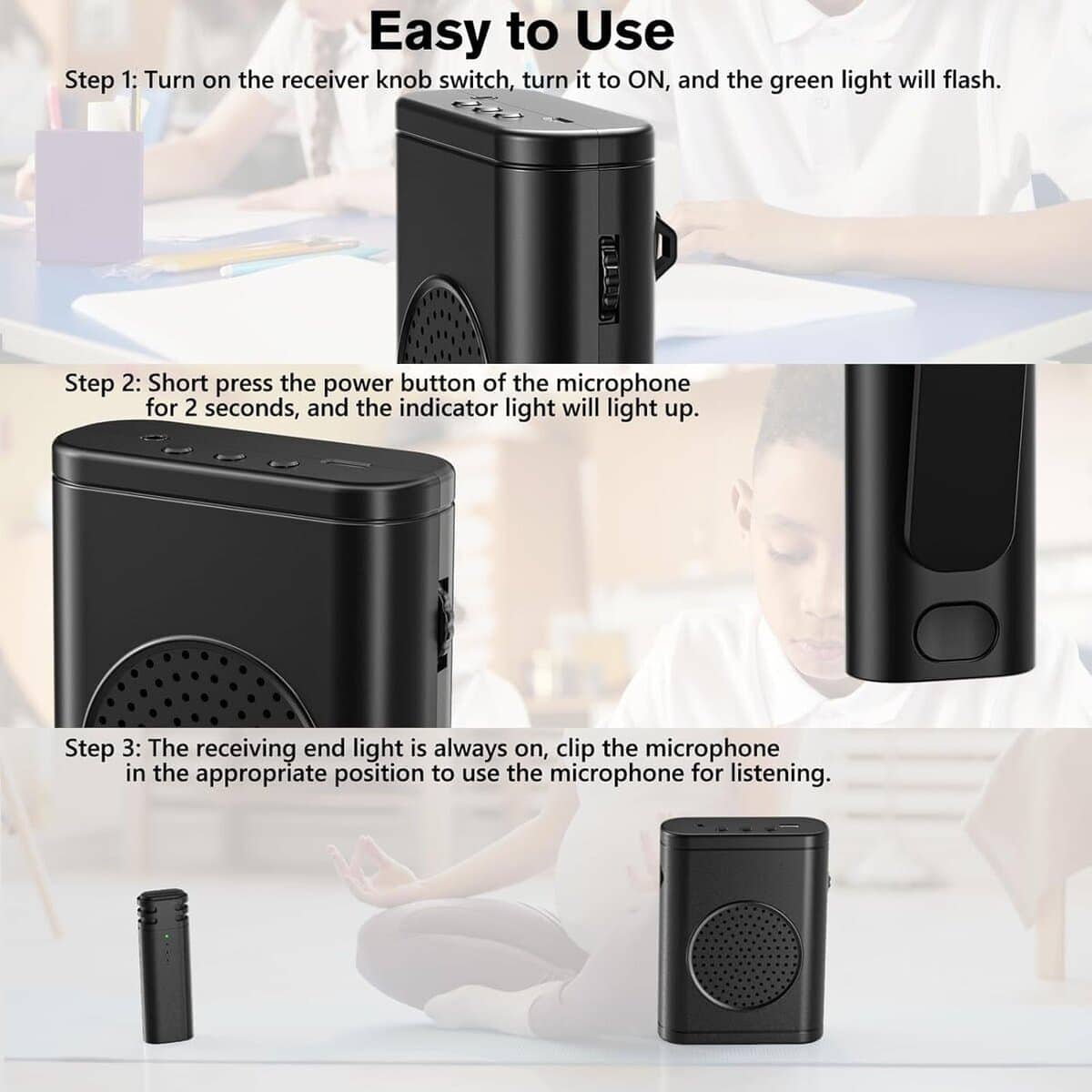 Amplificador de Voz Inalámbrico con -Negro - Imagen 8