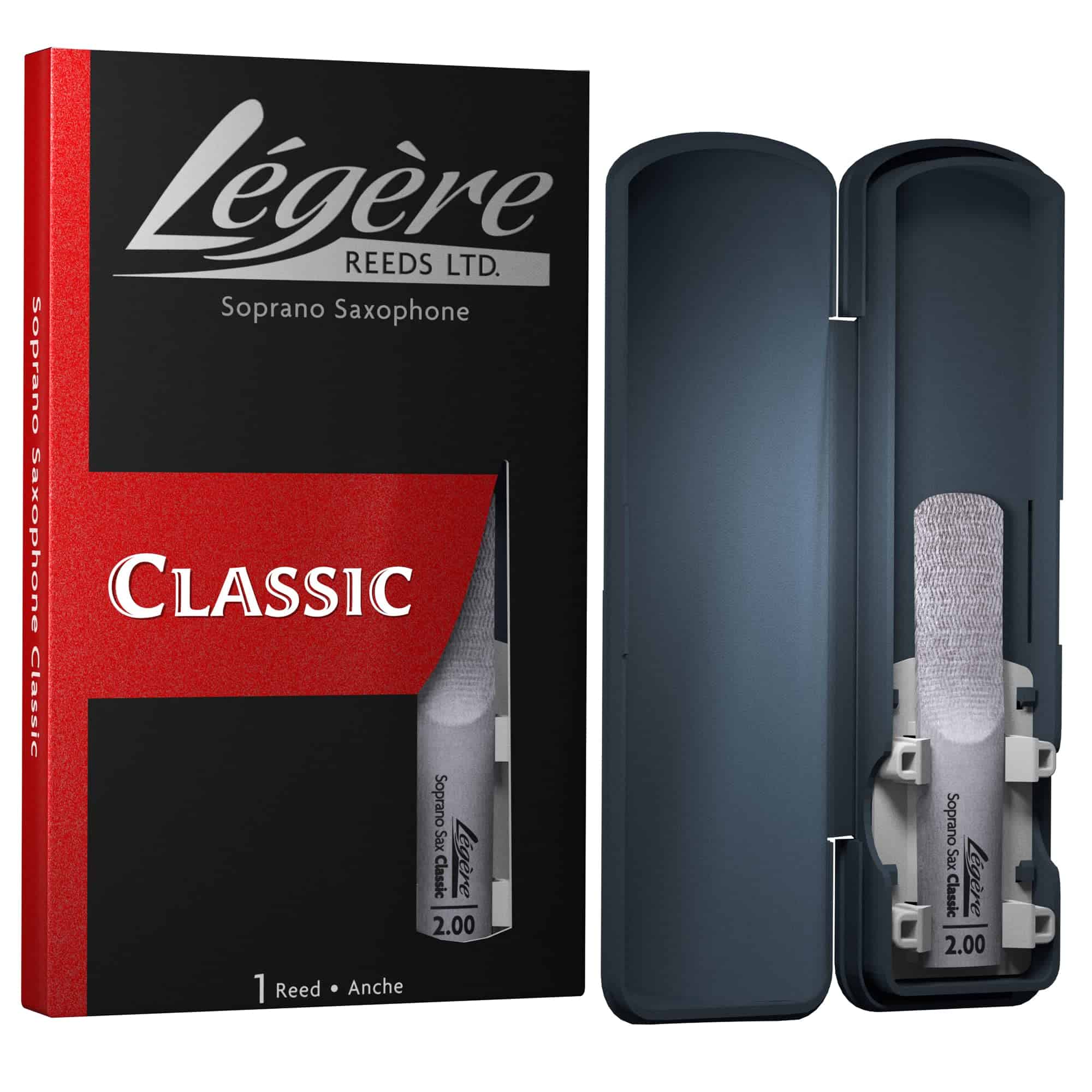 Légère Reeds - Caña de Saxofón Soprano, Classic, Fuerza