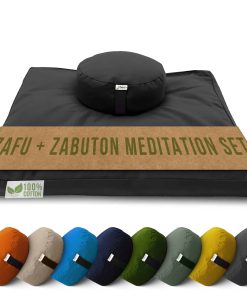 Conjunto de Cojín de Meditación - Cojín Redondo Zafu de