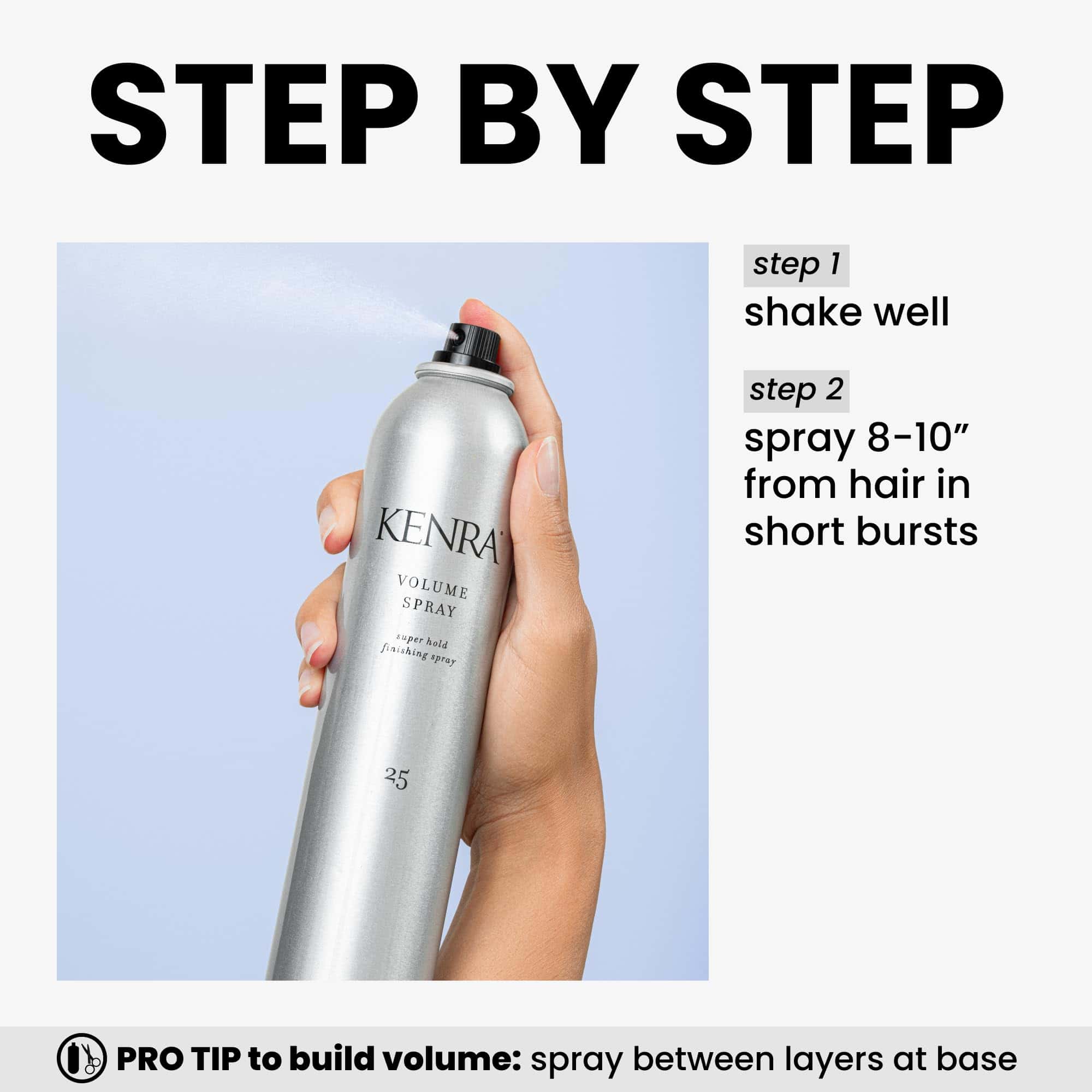 Kenra Professional Volume Spray 25 50% Super Hold Finishing - Imagen 5