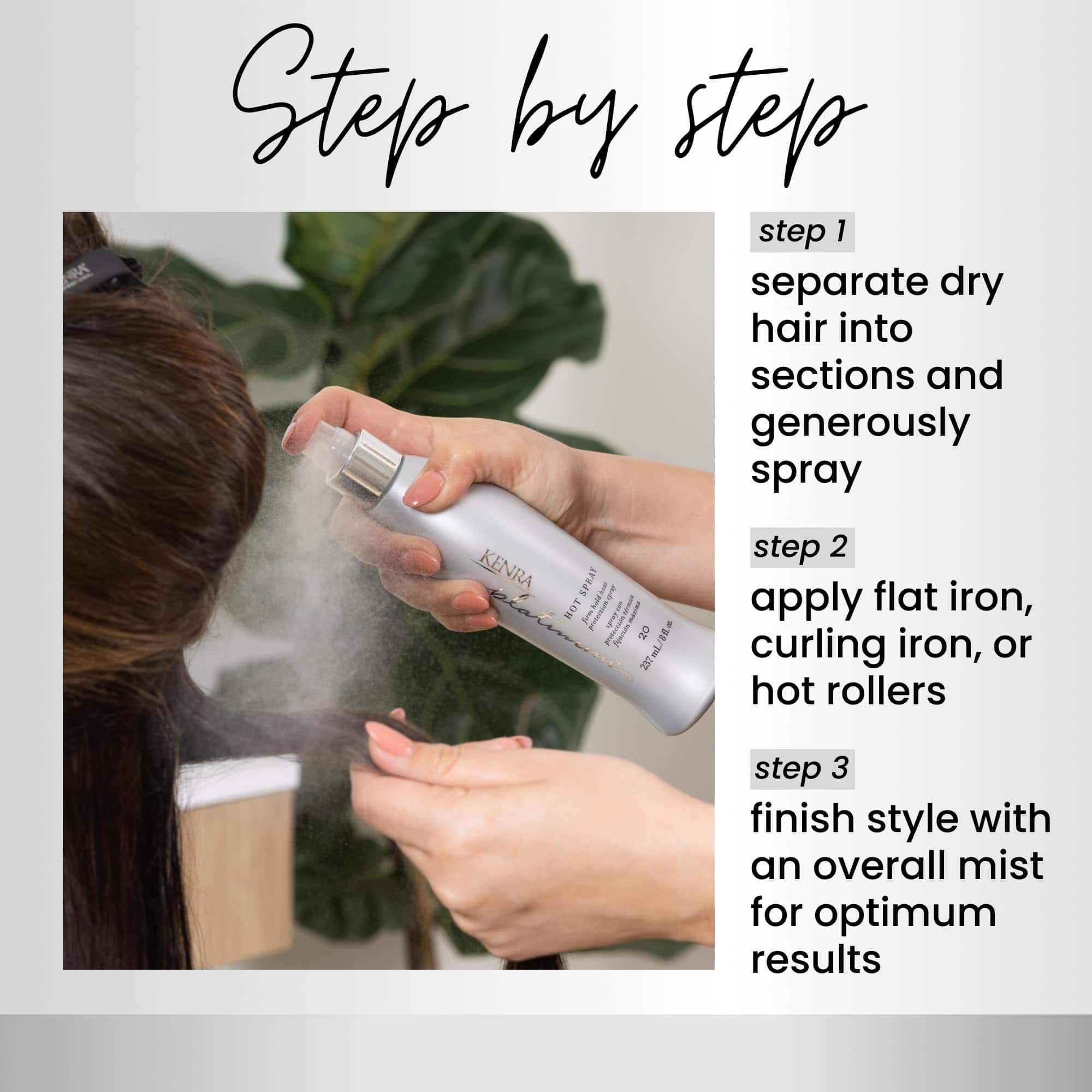 Kenra Platinum Hot Spray 20 | Protector Térmico para el - Imagen 5