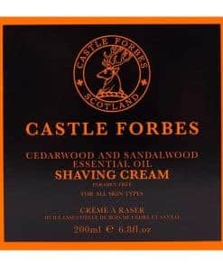 Crema de Afeitar de Cedro/Sándalo Castle Forbes 6.8 fl.oz.