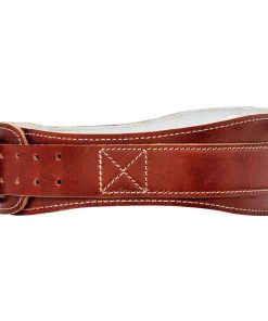 Cinturón de levantamiento de pesas de cuero -Marrón