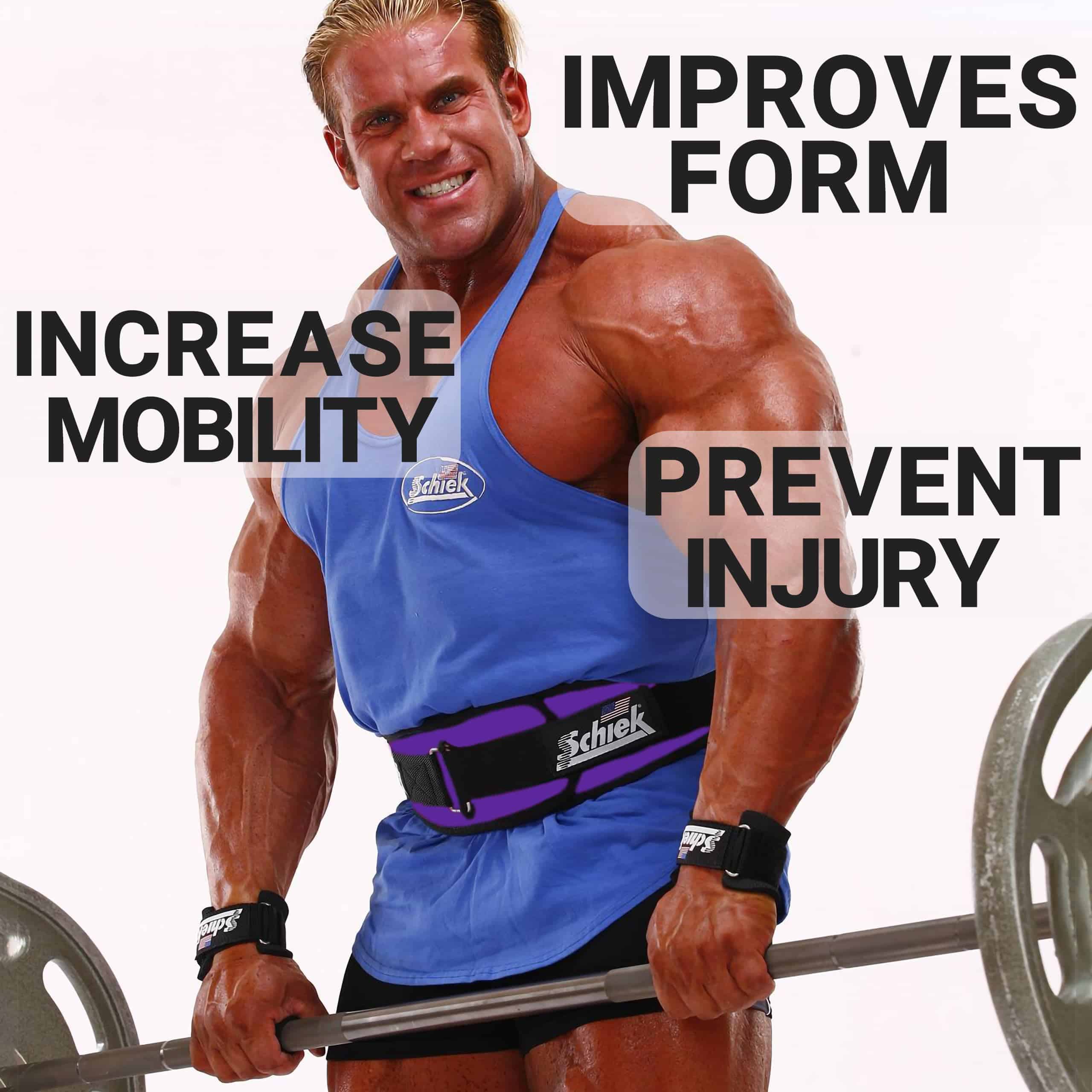 Cinturón de Levantamiento de Pesas Schiek -Morado - Imagen 8