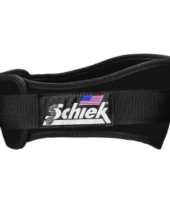 Cinturón de levantamiento de pesas de nylon -Negro