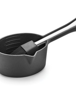 Olla para Salsas y Cepillo de Untar Outset, Sartén de