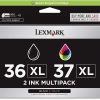 Cartucho de tinta Lexmark 36XL/37XL de alto rendimiento en
