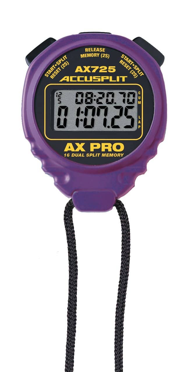 Cronómetro Profesional Accusplit AX725 de Doble Línea con