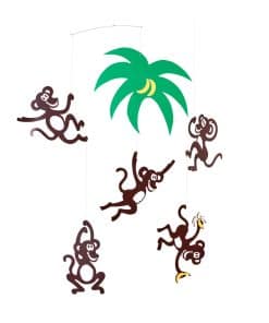 Móvil colgante de árbol de mono para guardería - 23