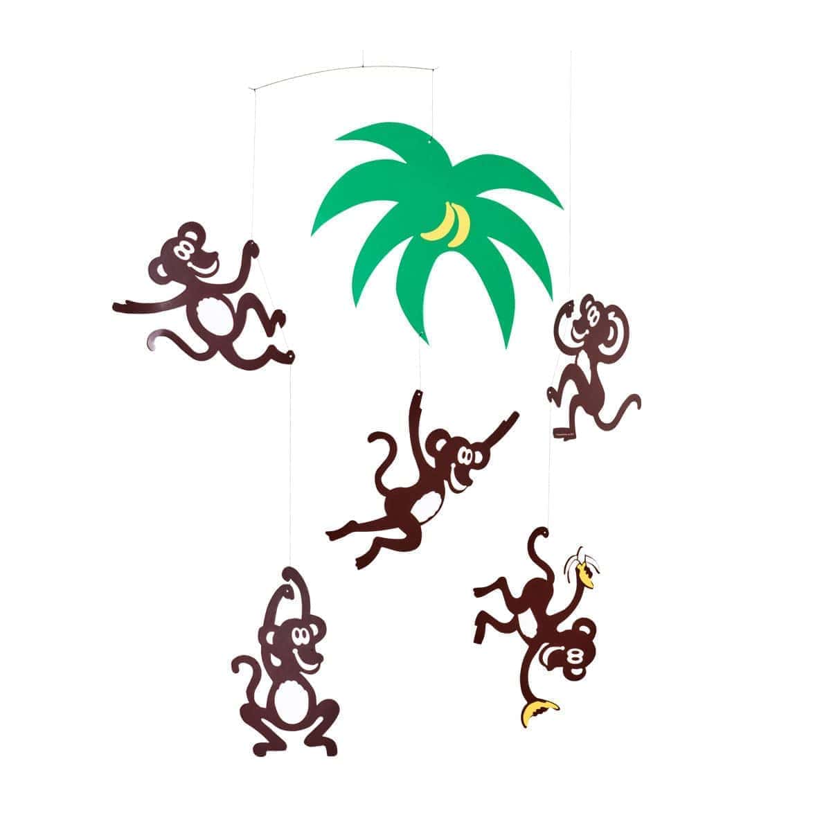 Móvil colgante de árbol de mono para guardería - 23