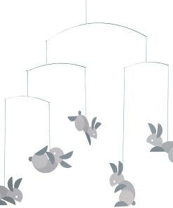 Móvil para Cuna Circular Conejitos - 21 Pulgadas - Alta