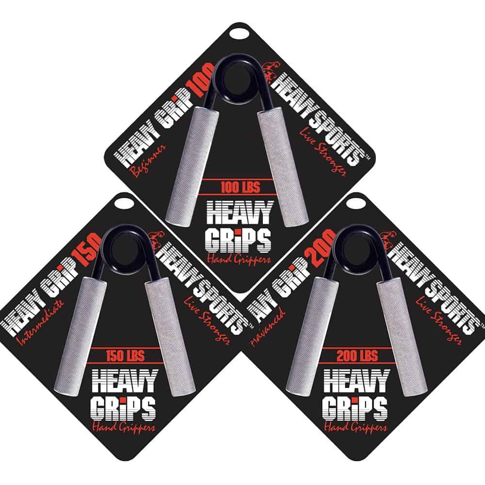 Apretadores de Mano Heavy Grips - Set de 3 Antideslizantes