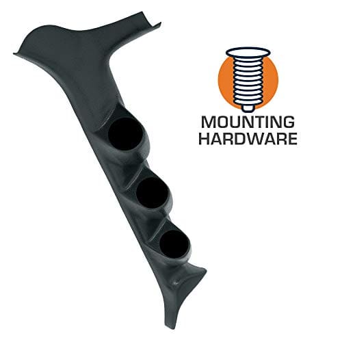 Soporte de medidores de triple pilar GlowShift negro - Imagen 4