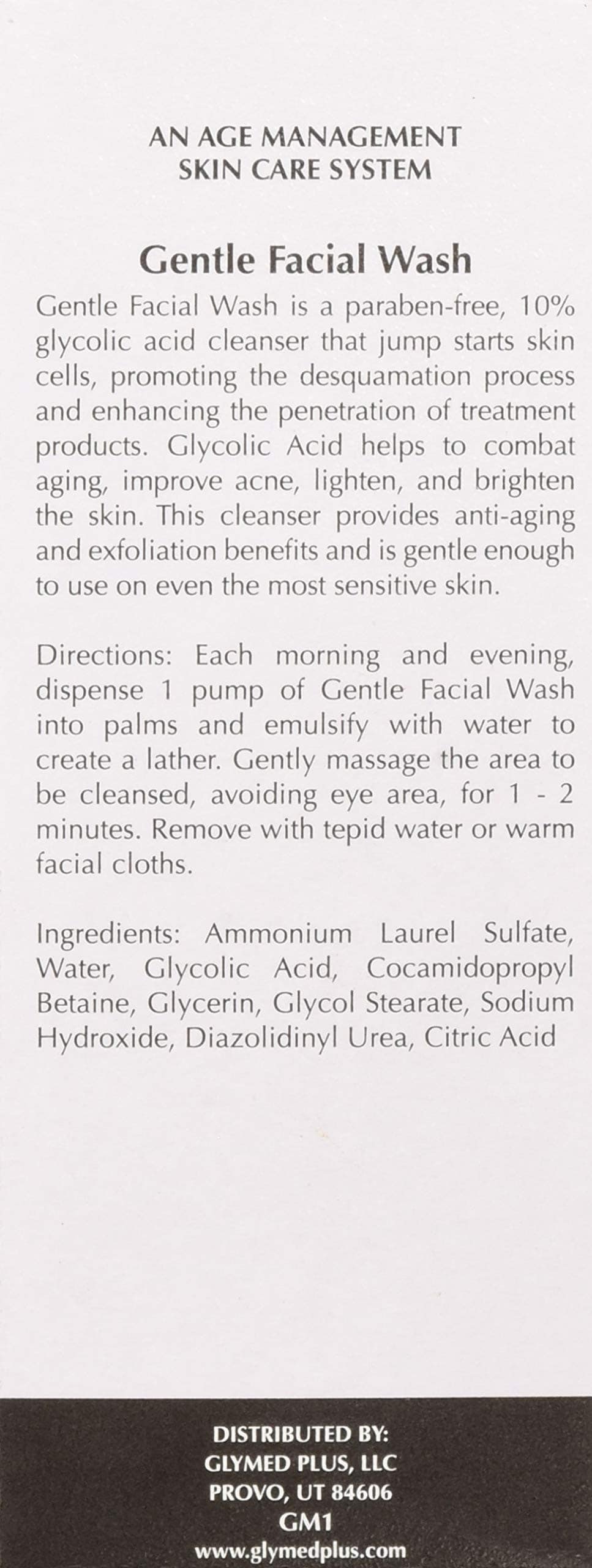 GlyMed Plus Age Management Gentle Facial Wash, 8 Ounce - Imagen 5
