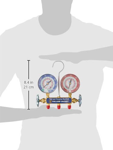 Manifold Yellow Jacket 42001 con 3-1/8" Manómetros - Imagen 6