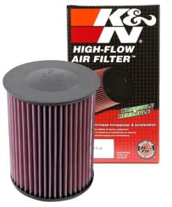 Filtro de aire de motor K&N: Reutilizable, Limpia cada