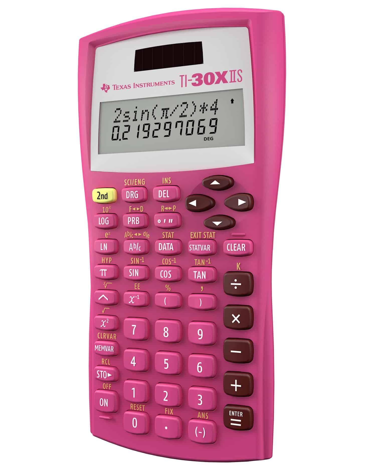 Calculadora Científica de 2 Líneas Texas -Rosa - Imagen 9