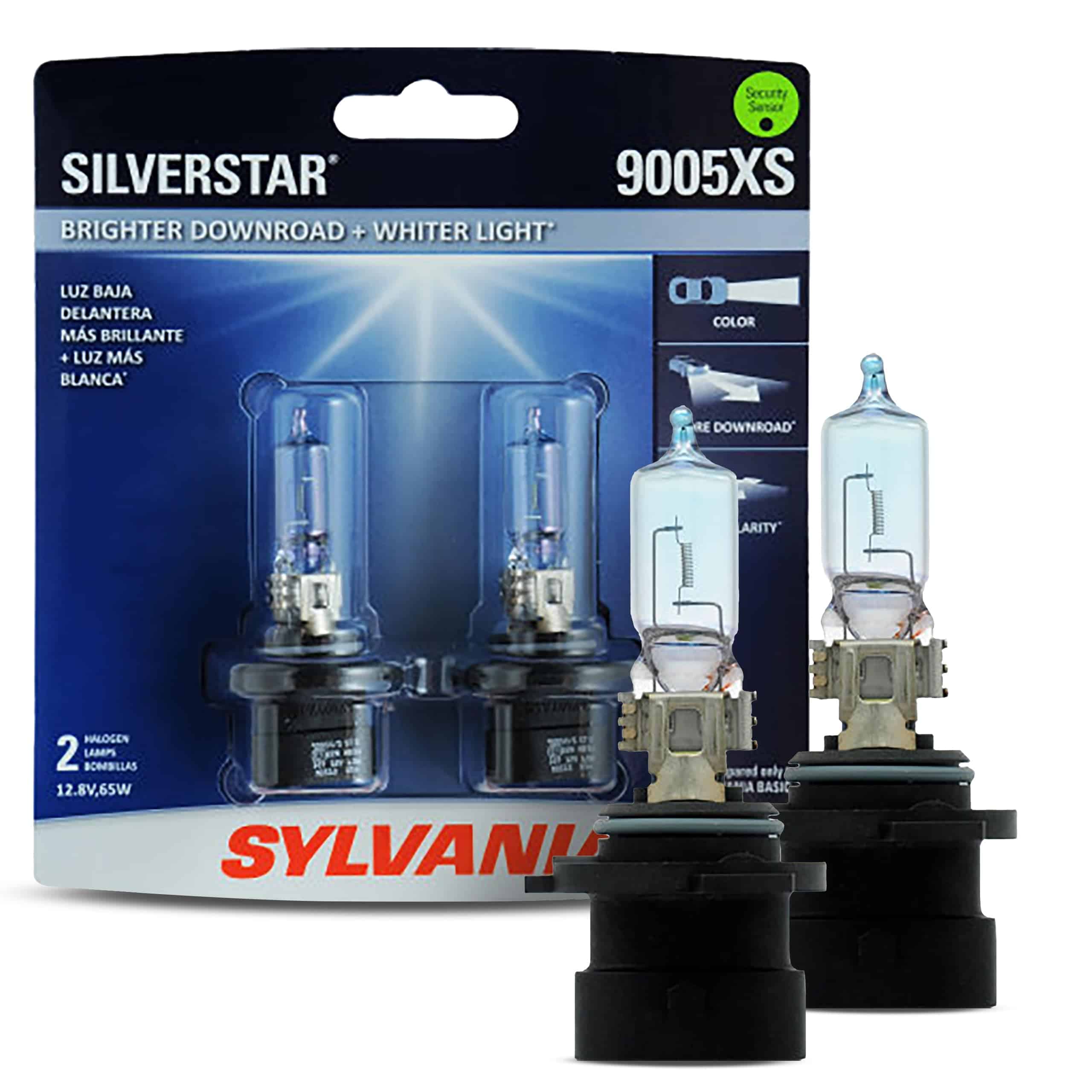 SYLVANIA - 9005XS SilverStar - Bombilla de faro halógena de